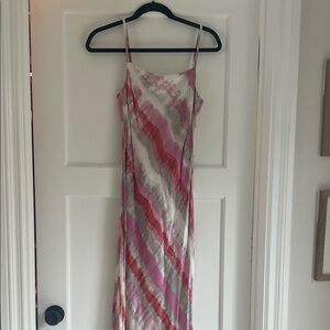 Rails Pink and Red Striped Maxi Dress